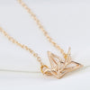 Tiny Origami Crane Necklace Wedding Jewelry