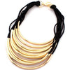 Choker Rubber Band Pass Bright Necklace